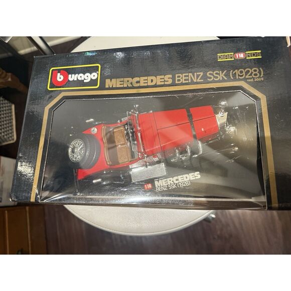 Bburago 1928 Mercedes-Benz SSK 1:18 Scale Diecast Model Car Burago 3009 New - Picture 4 of 5